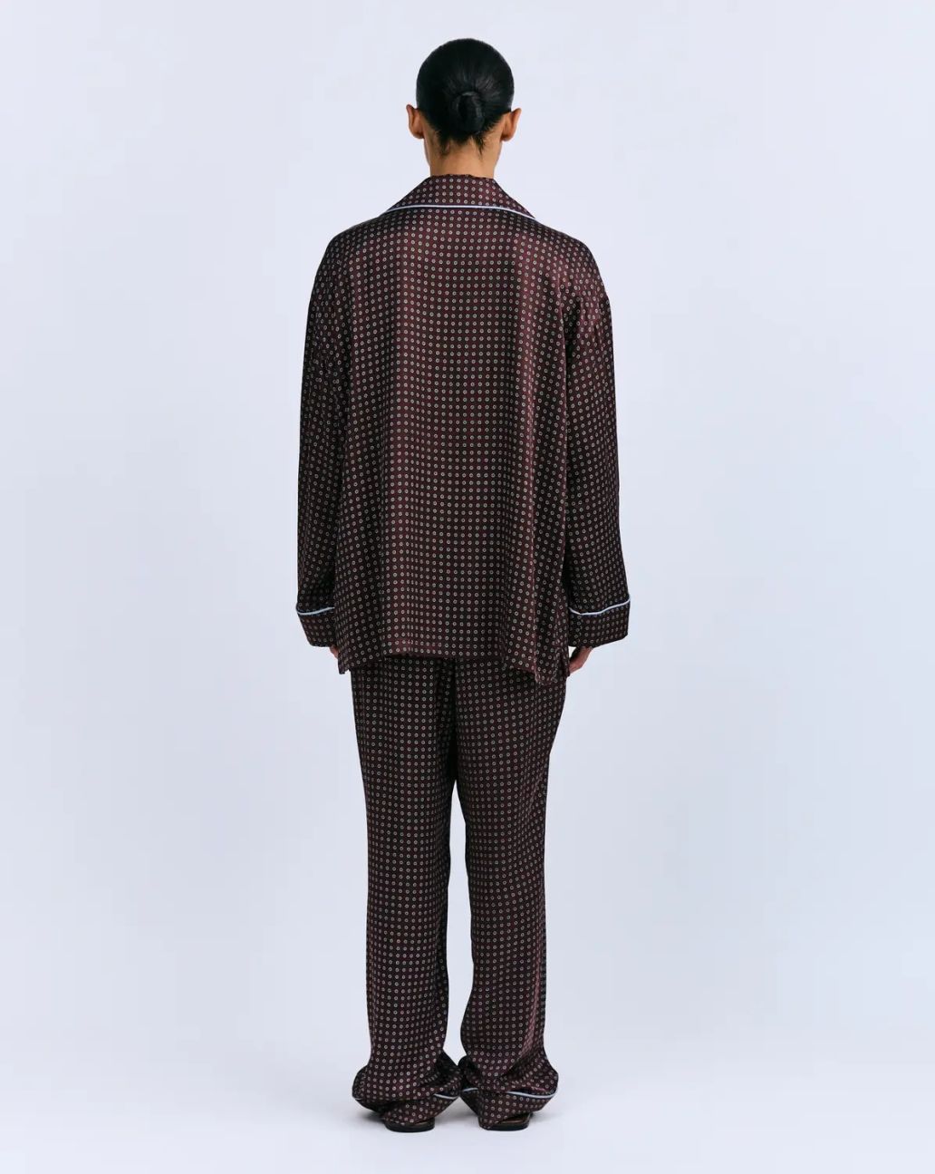 Love Stories Cedric Classic Pyjama Shirt Dark Brow