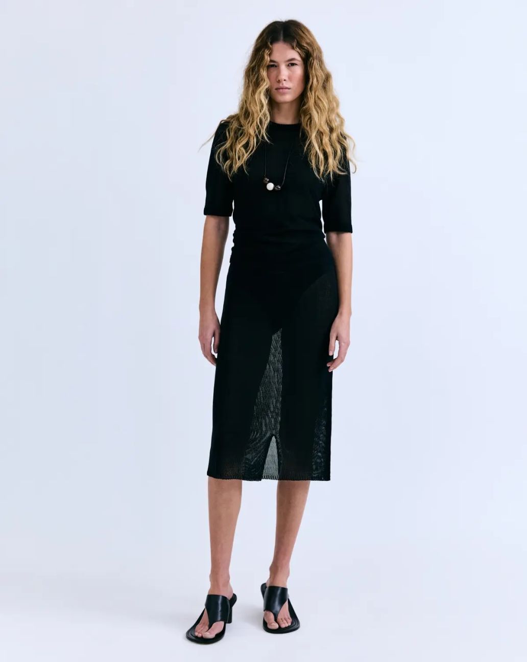 Love Stories Freddy Midi Rok Zwart