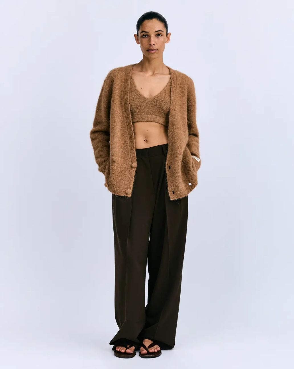 Love Stories Josey Soft Comfy Bralette Brown