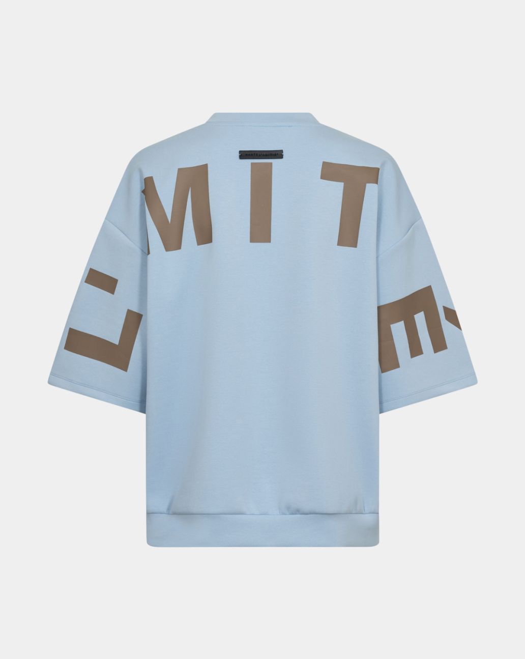 Haute L'Amitié Maxi Split SS Logo Sweat Pale Blue
