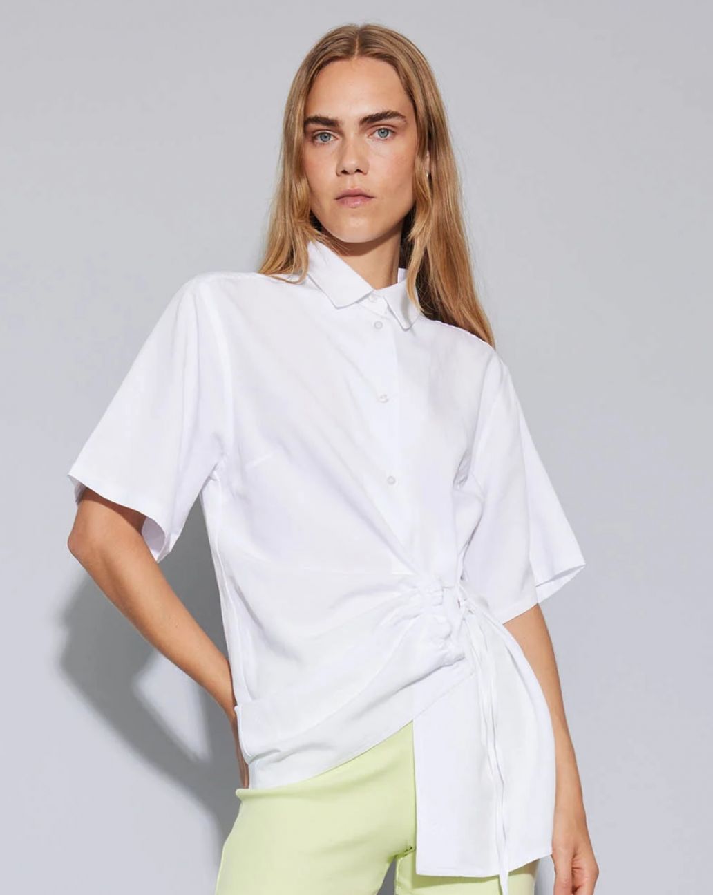 Oval Square Luke Shirt White 