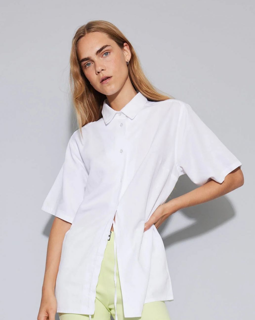 Oval Square Luke Shirt White 