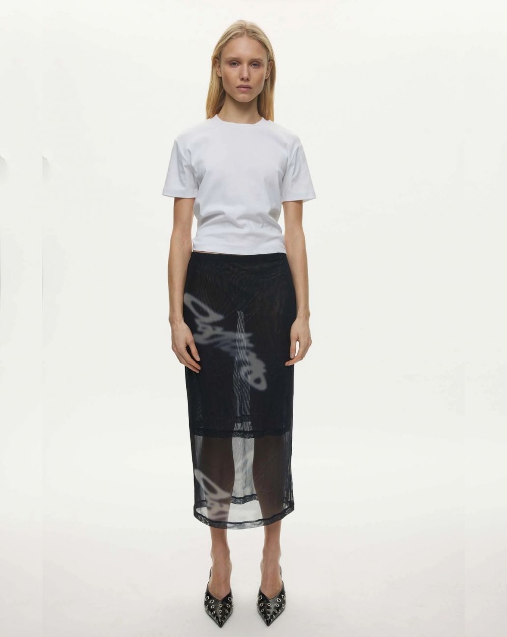 Oval Square Alicia Skirt Navy