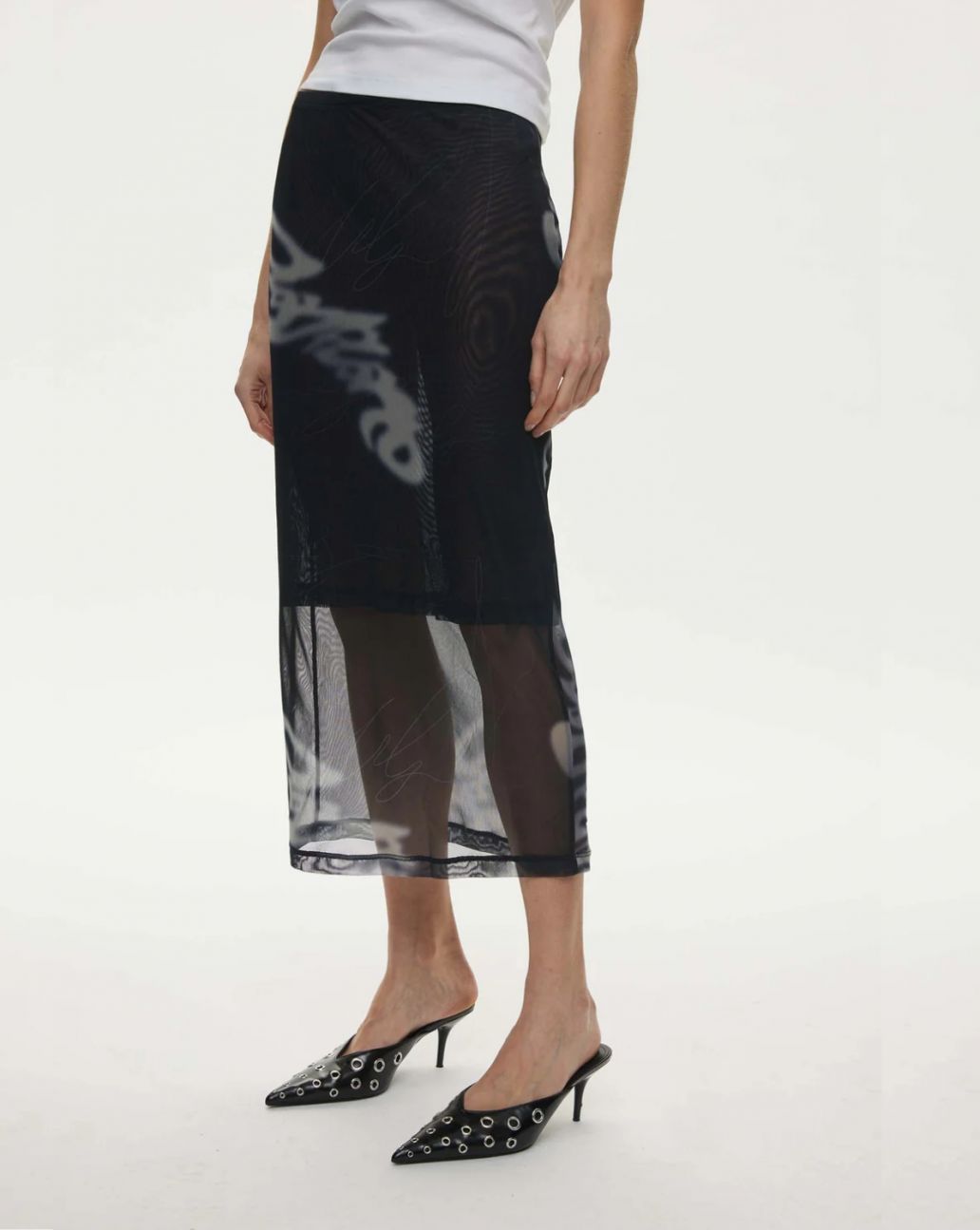 Oval Square Alicia Skirt Navy