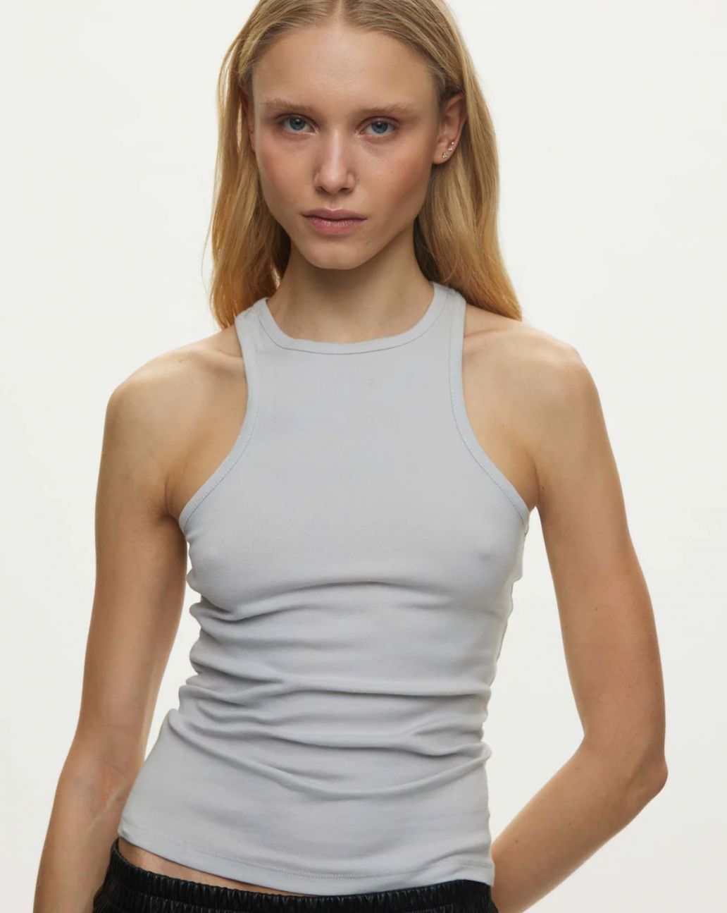 Oval Square Amy Tank Top Cloud Grey