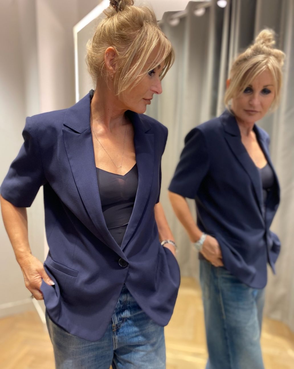 Patrizia Pepe Blazer 2S1525 A573 Navy 