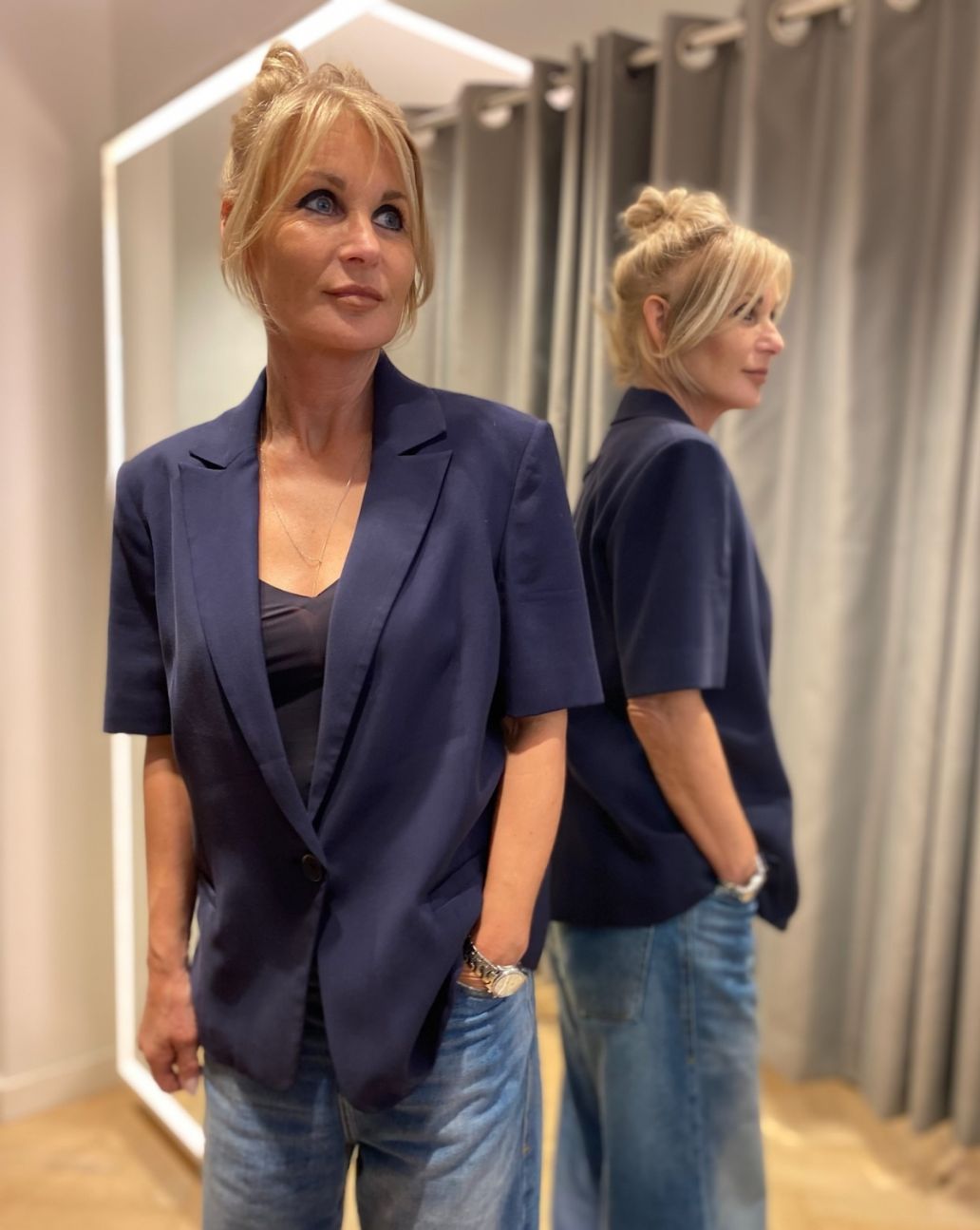 Patrizia Pepe Blazer 2S1525 A573 Navy 