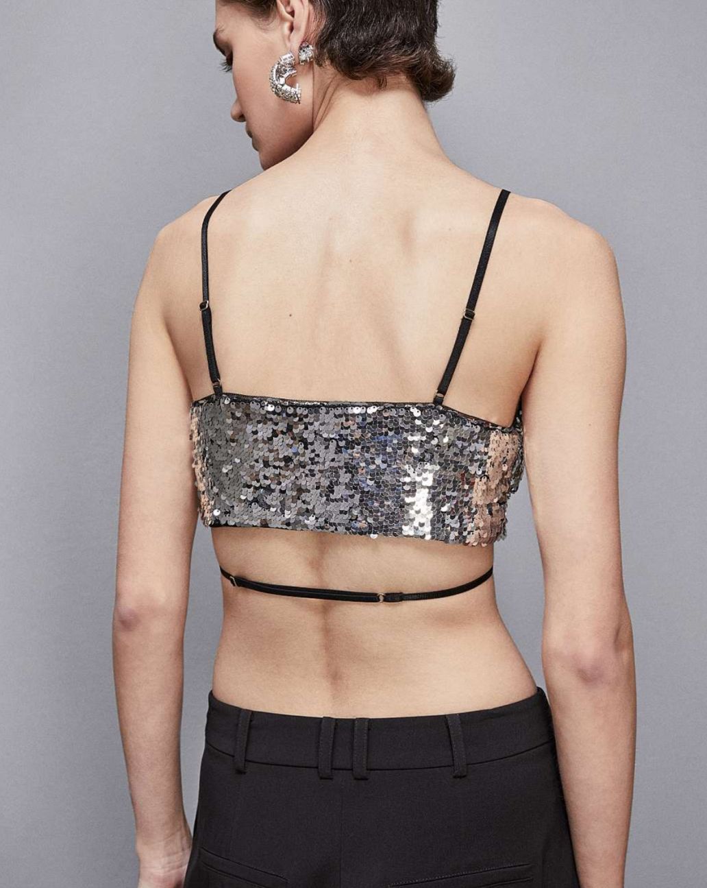 Patrizia Pepe Zilveren Top 8I0166