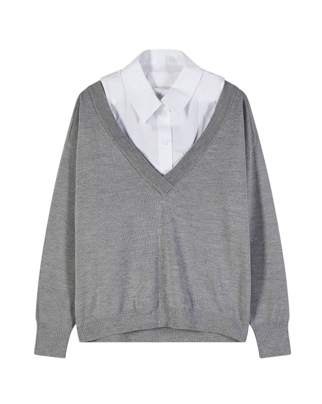 Patrizia Pepe trui grijs 8K0390 KM36