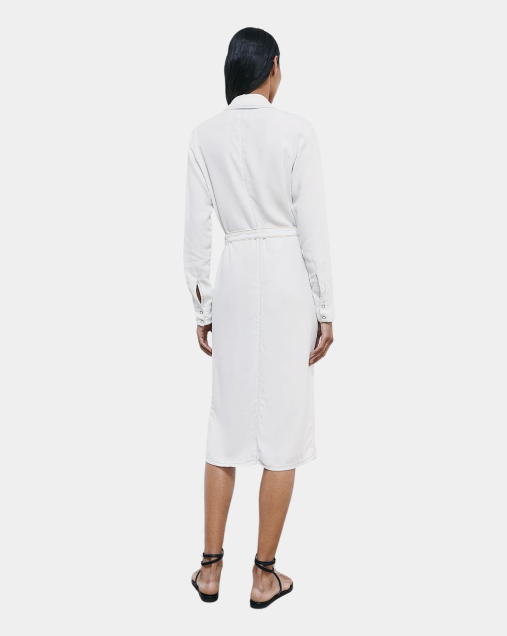 Patrizia Pepe Denim White Dress 2A3014