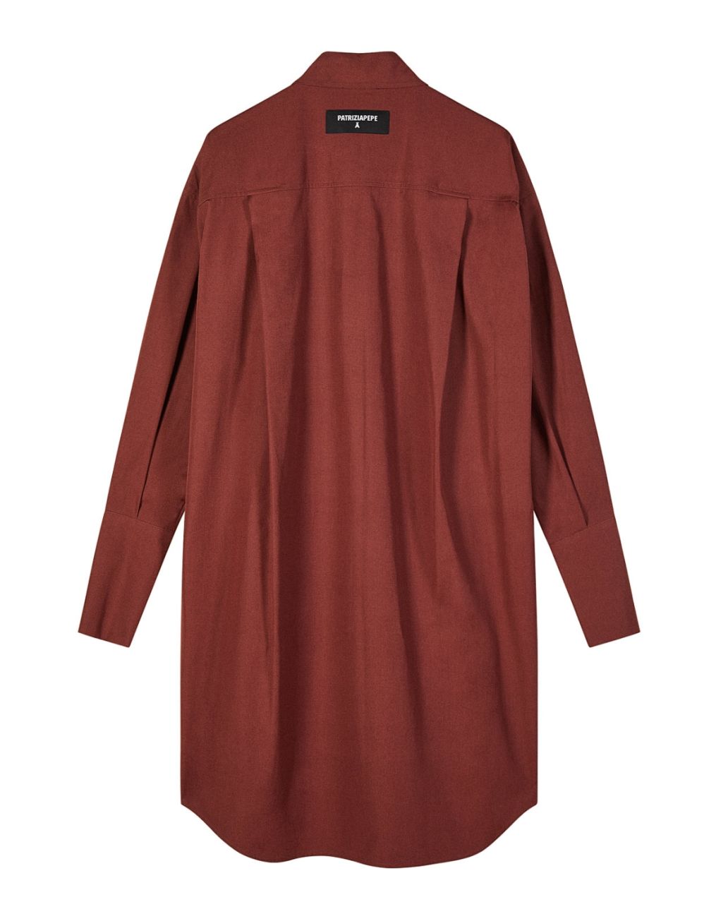 Patrizia Pepe Shirt Dress Hot Brown