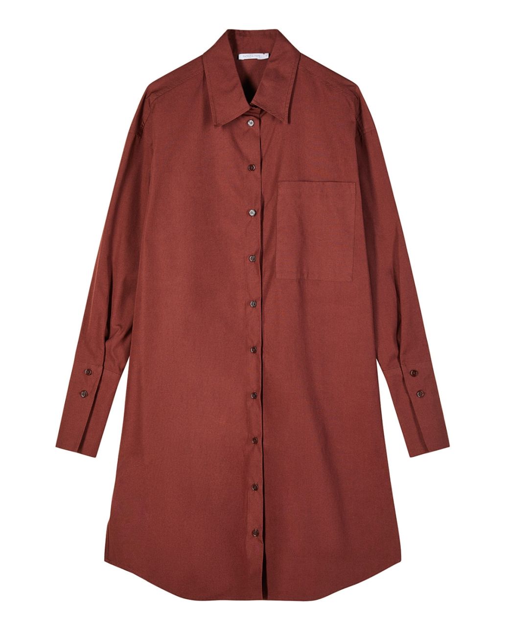 Patrizia Pepe Shirt Dress Hot Brown