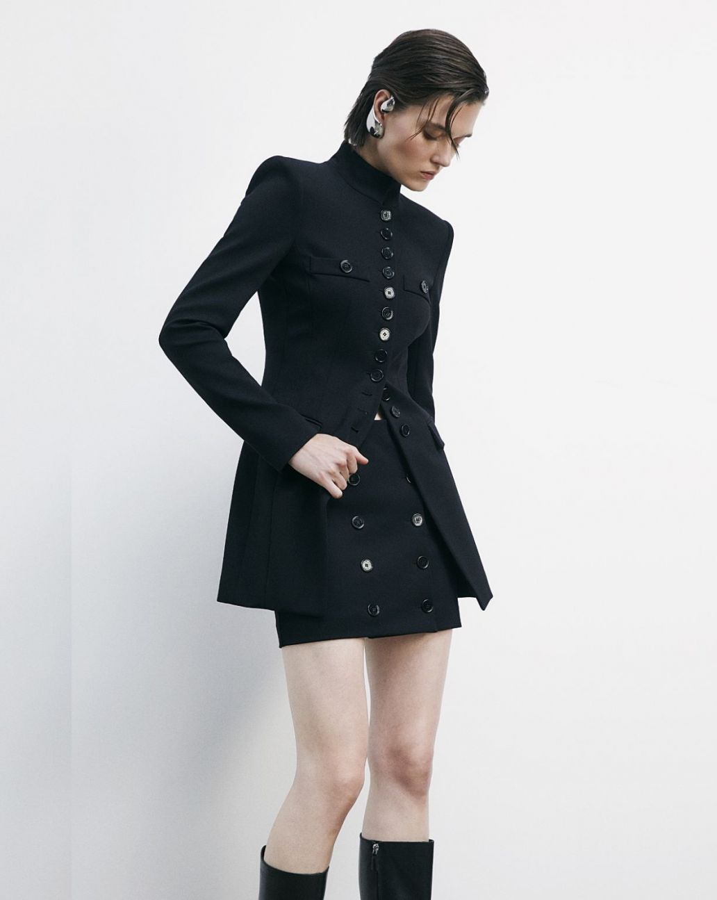 Patrizia Pepe Wrap Skirt Zwart 