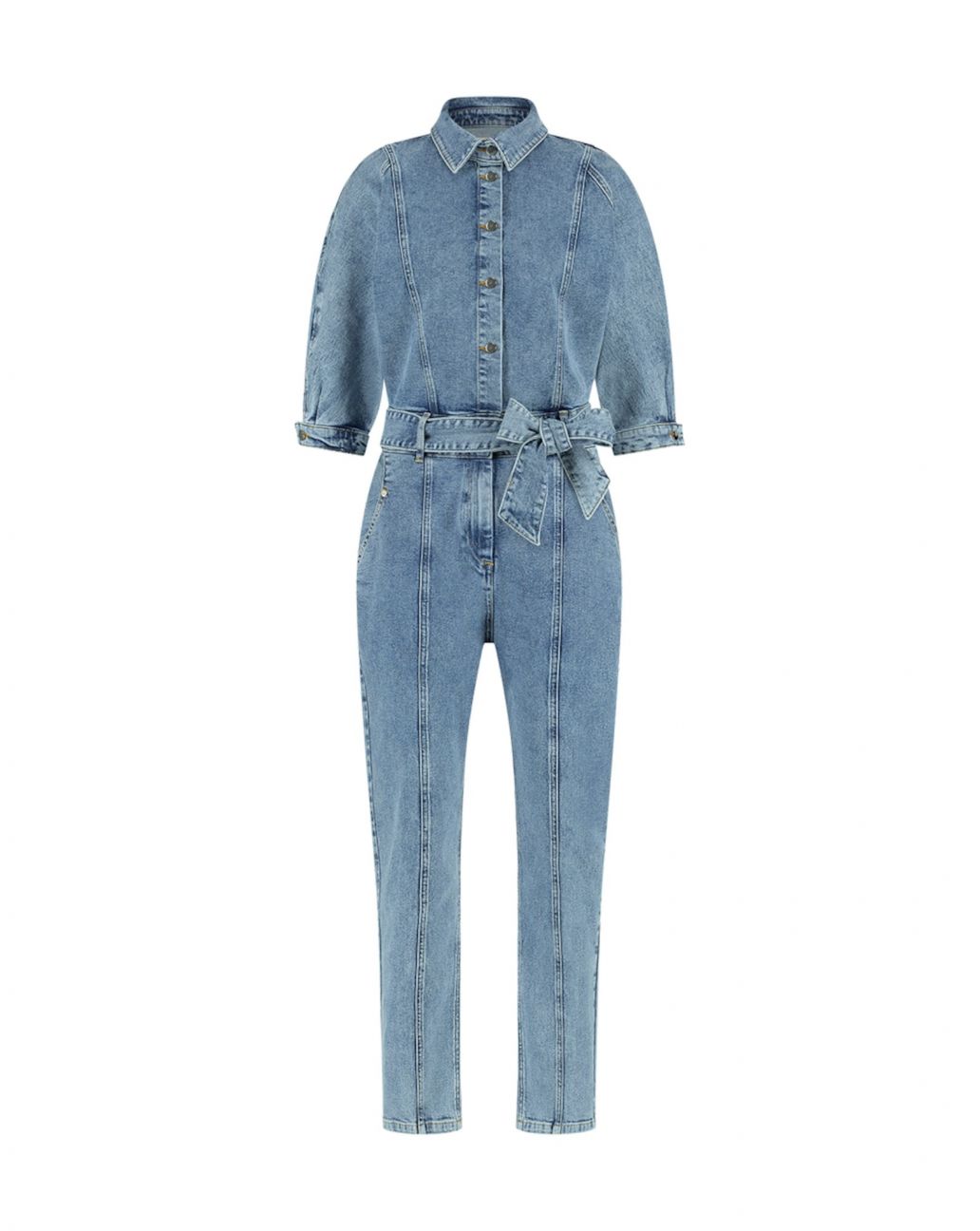 Freebird Polly Jumpsuit Licht Blauw