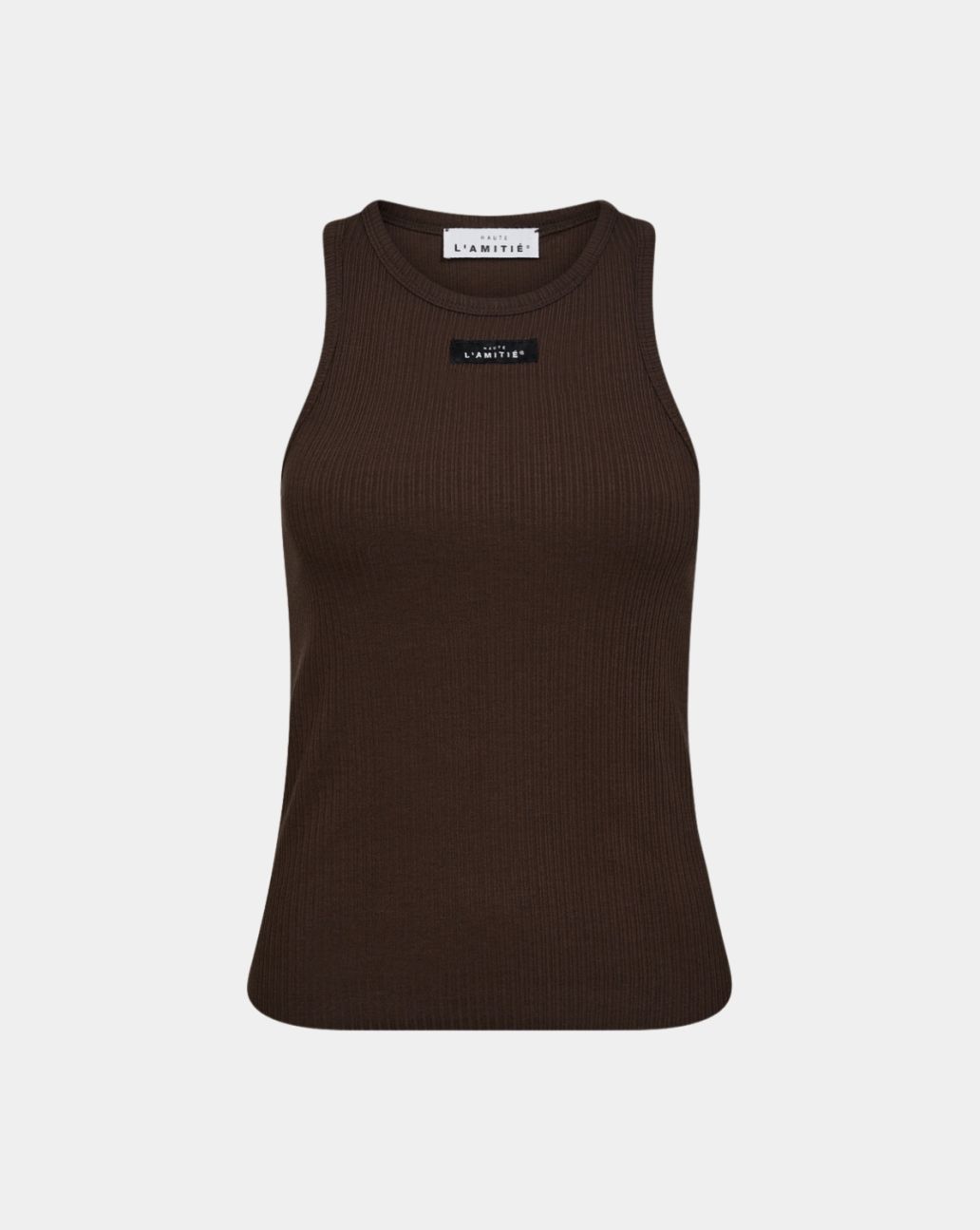 Haute L'Amitié Rib Badge Tank Mocca
