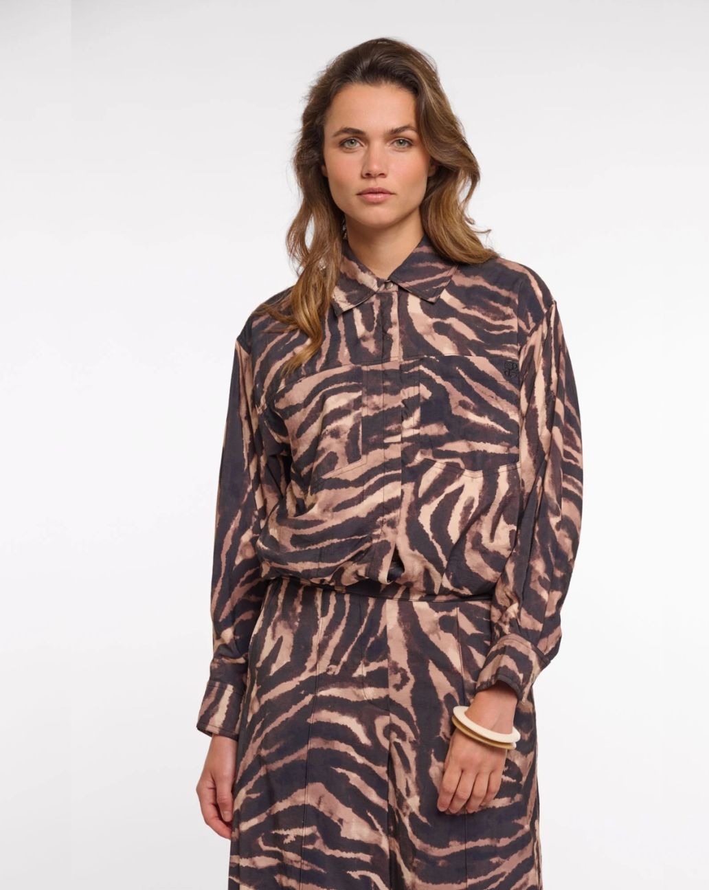 Rino&Pelle Auda Blouson Jacket Brown Zebra 