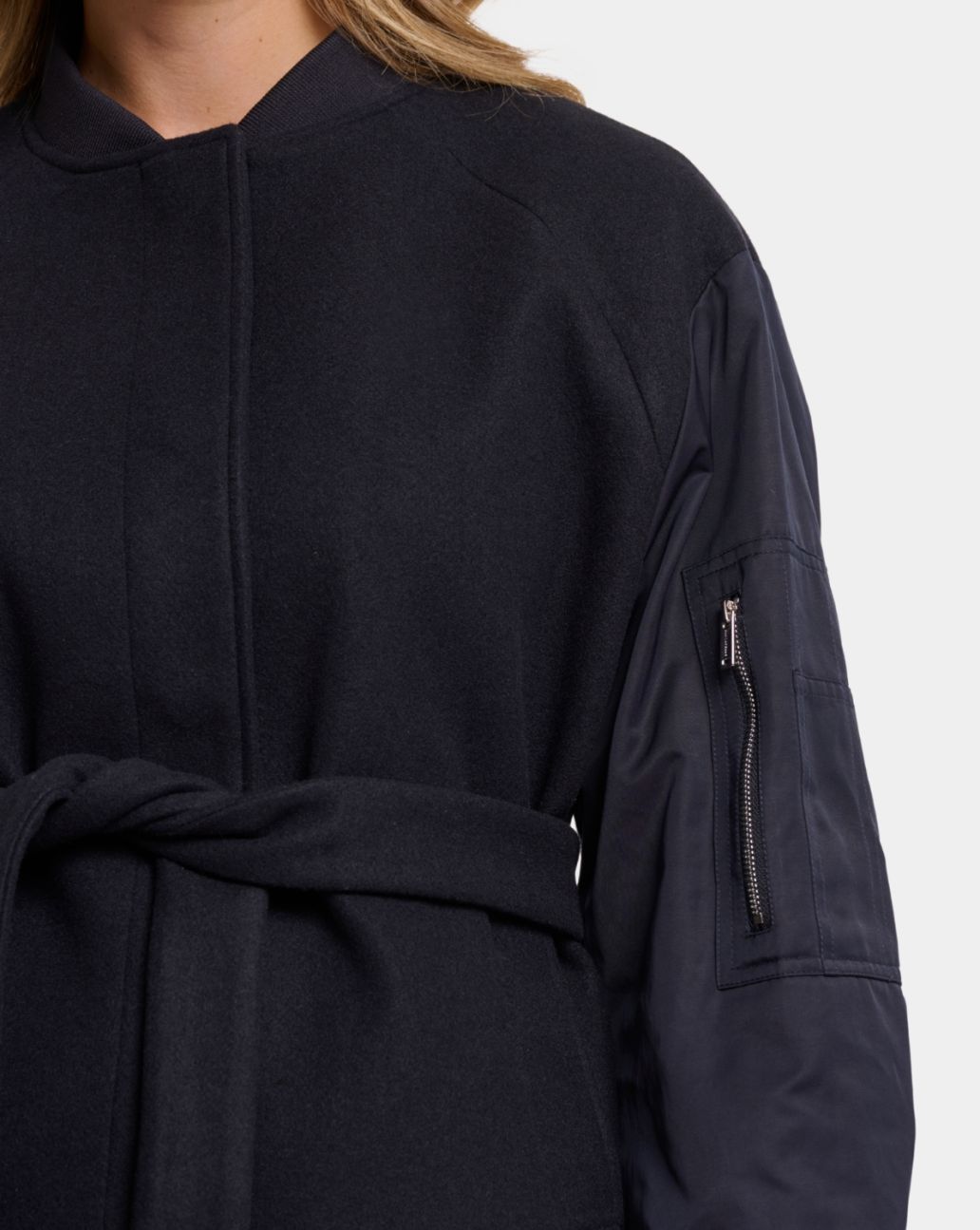 Rino&Pelle Bona Bomber Sleeve Jacket Dark Navy