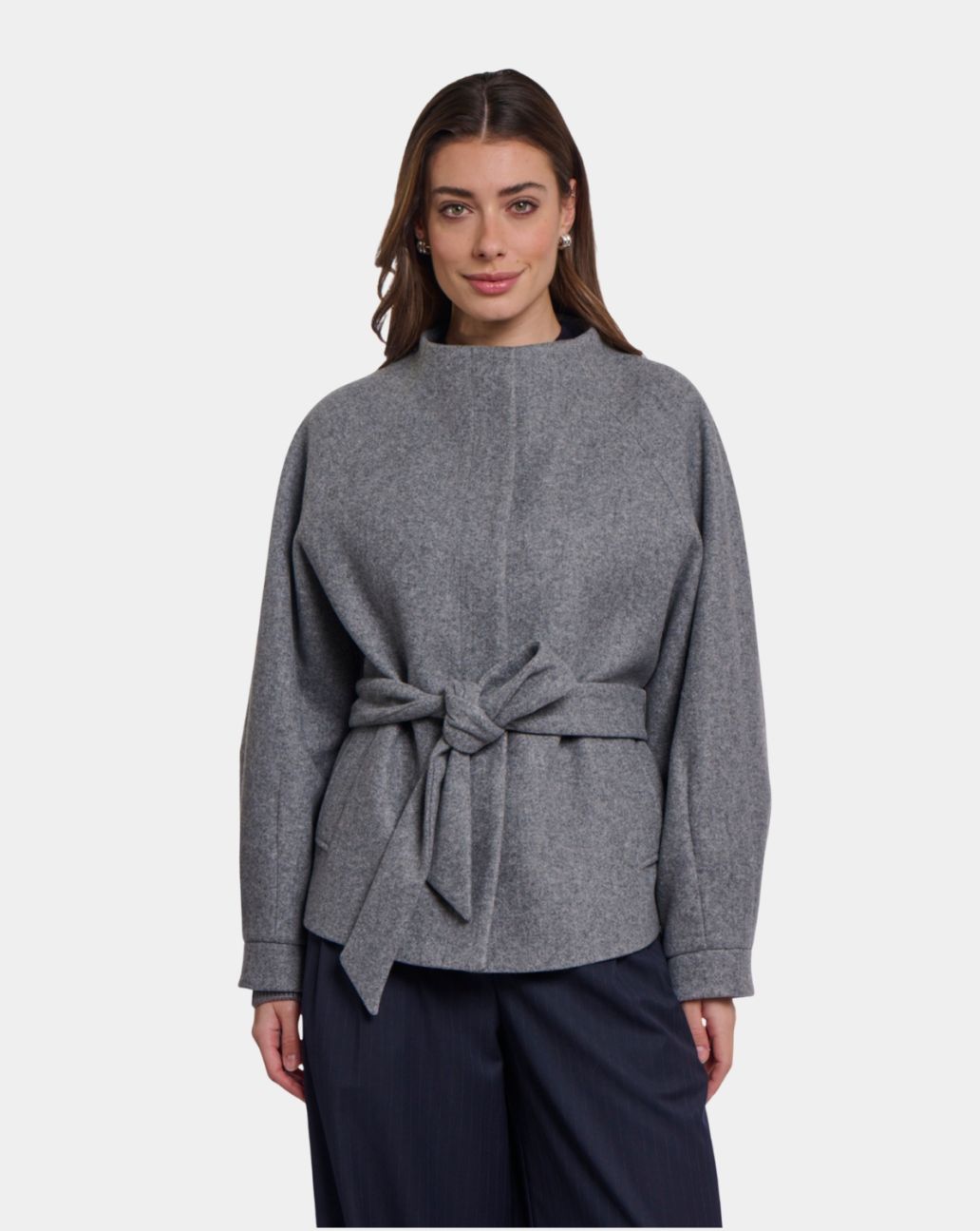 Rino&Pelle Cornelia Mid Grey Melange jas