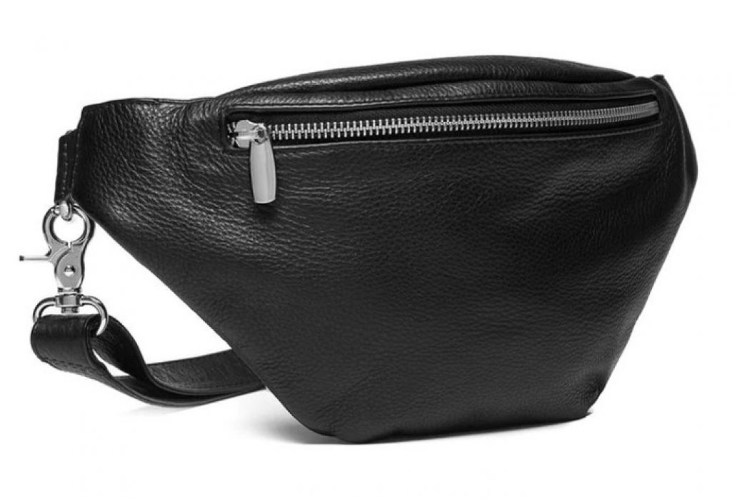 Depeche Leather Bumbag 12556 Black