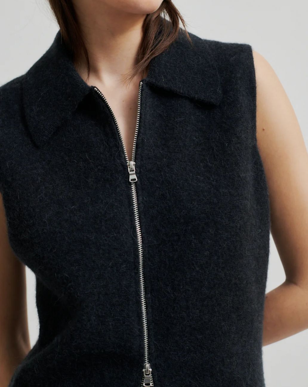 Second Female Aware Knit Zip Vest