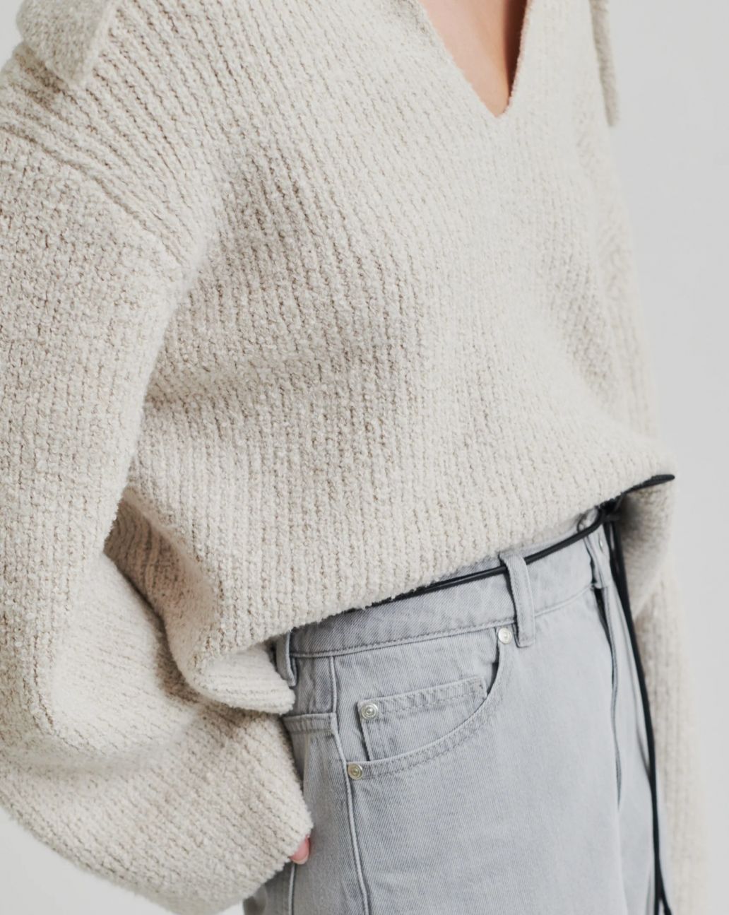 Second Female Denira Denim Jeans Grijs