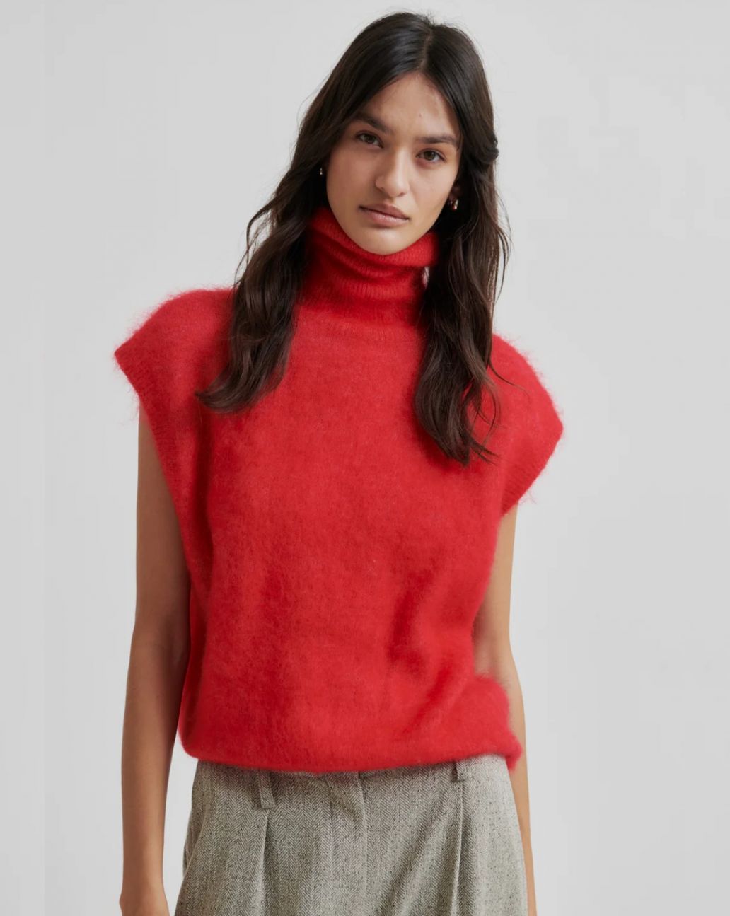 Second Female Anneleen Knit Vest Goji Berry