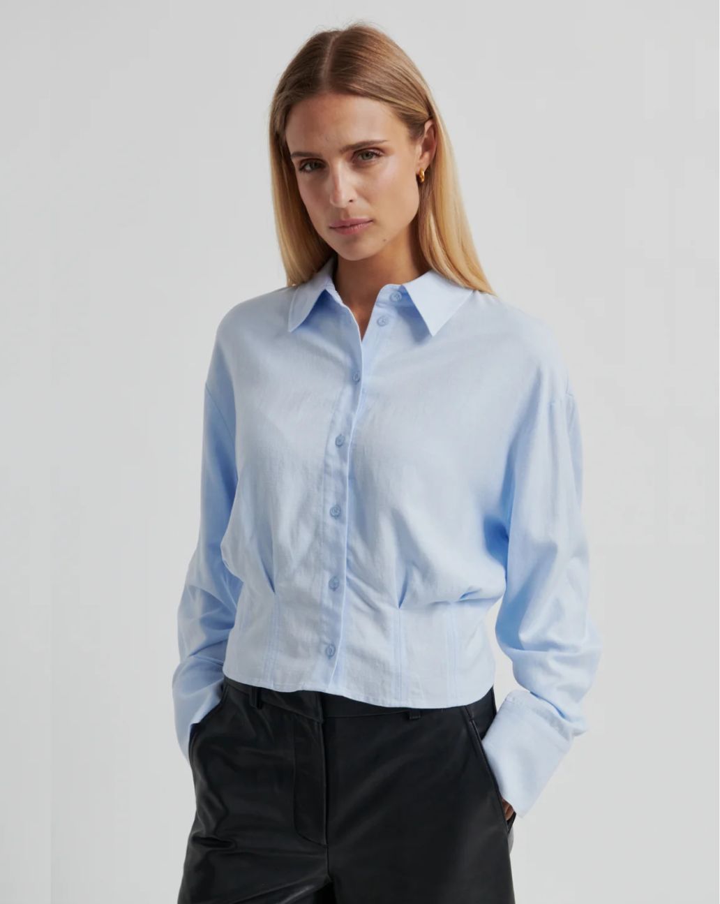 Second Female Blouse Nura Shirt Lichtblauw 
