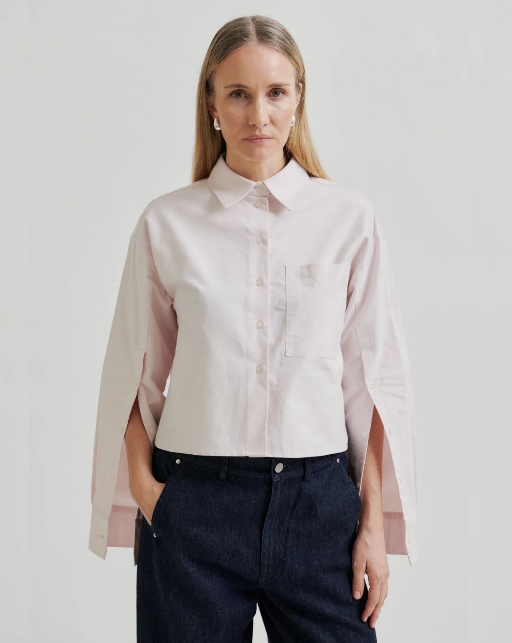 Second Female Baulo Slit Shirt Baulo Mauve