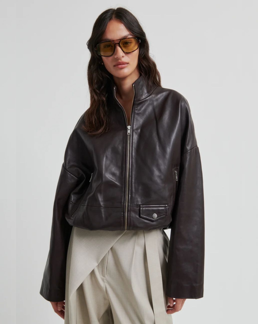 Second Female Boston Leather Jacket