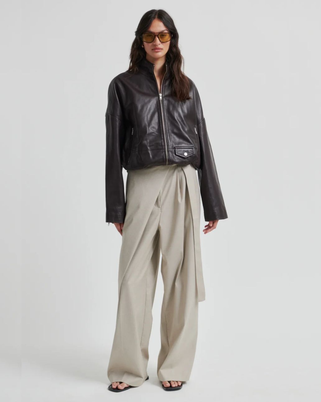 Second Female Boston Leather Jacket