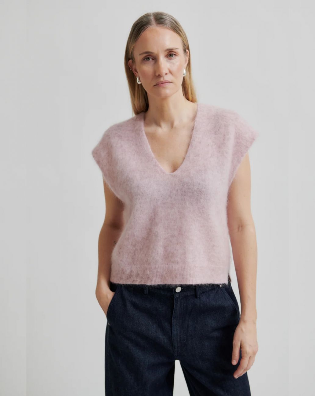 Second Female Camryn Knit Vest Rose