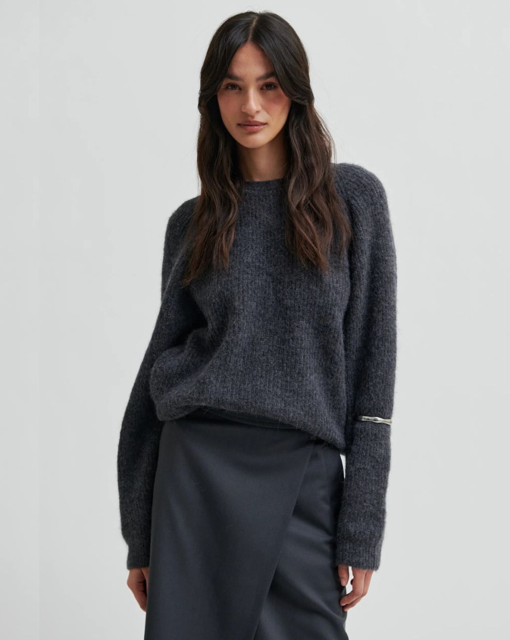 Second Female Flare Knit Grijs