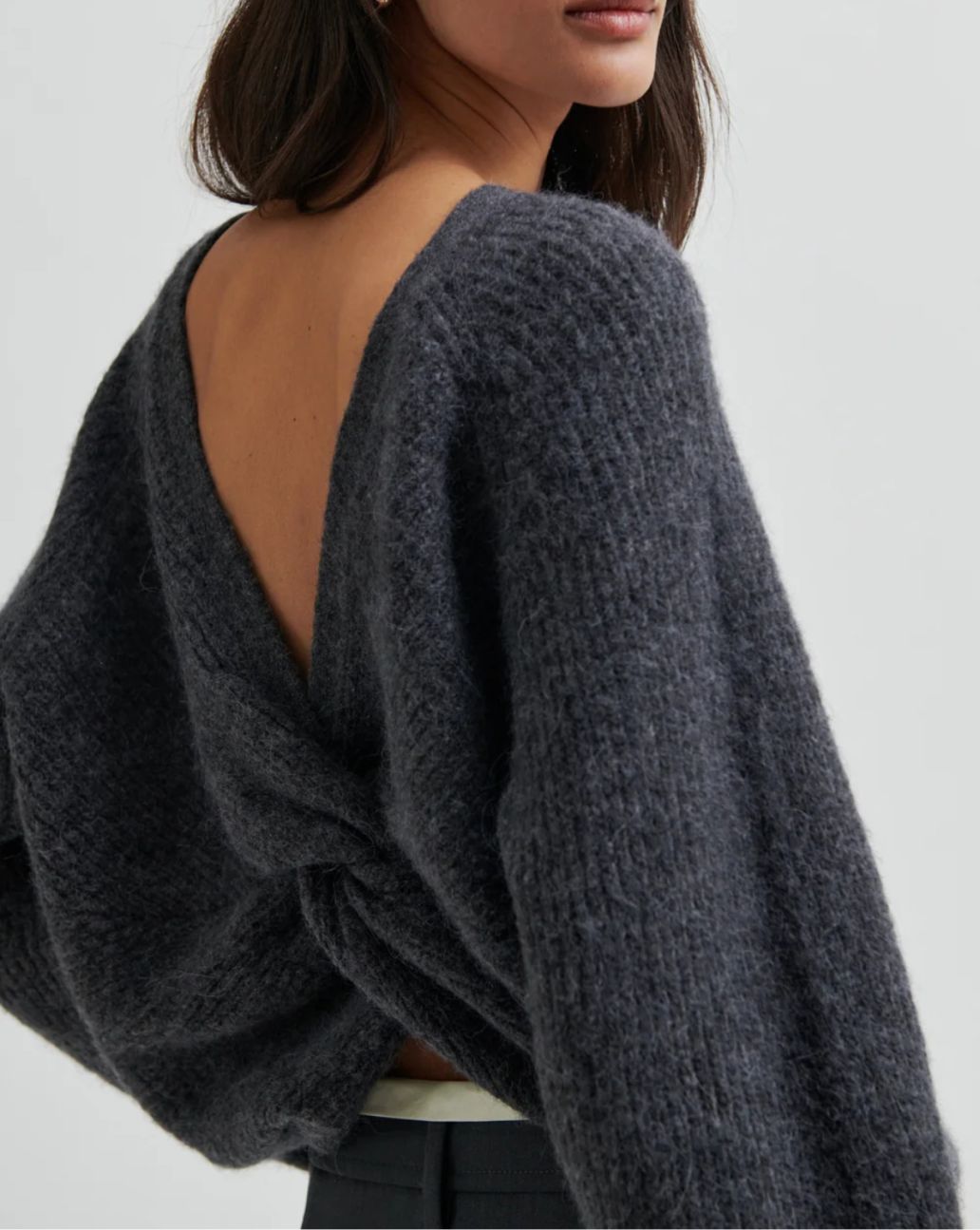 Second Female Flare Knit Grijs
