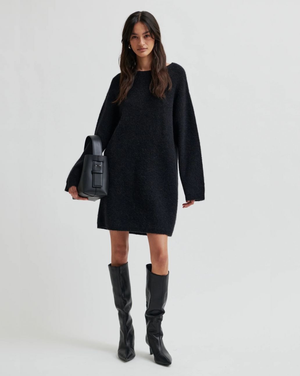 Second Female Gabby Knit Dress Black