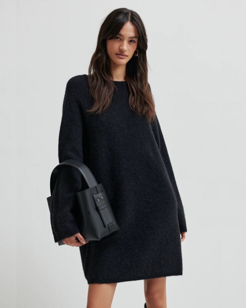 Second Female Gabby Knit Dress Black