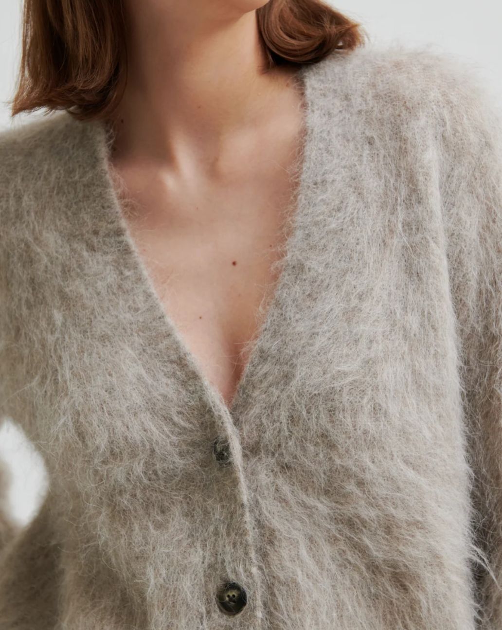 Second Female Karla Knit Cardigan Grey