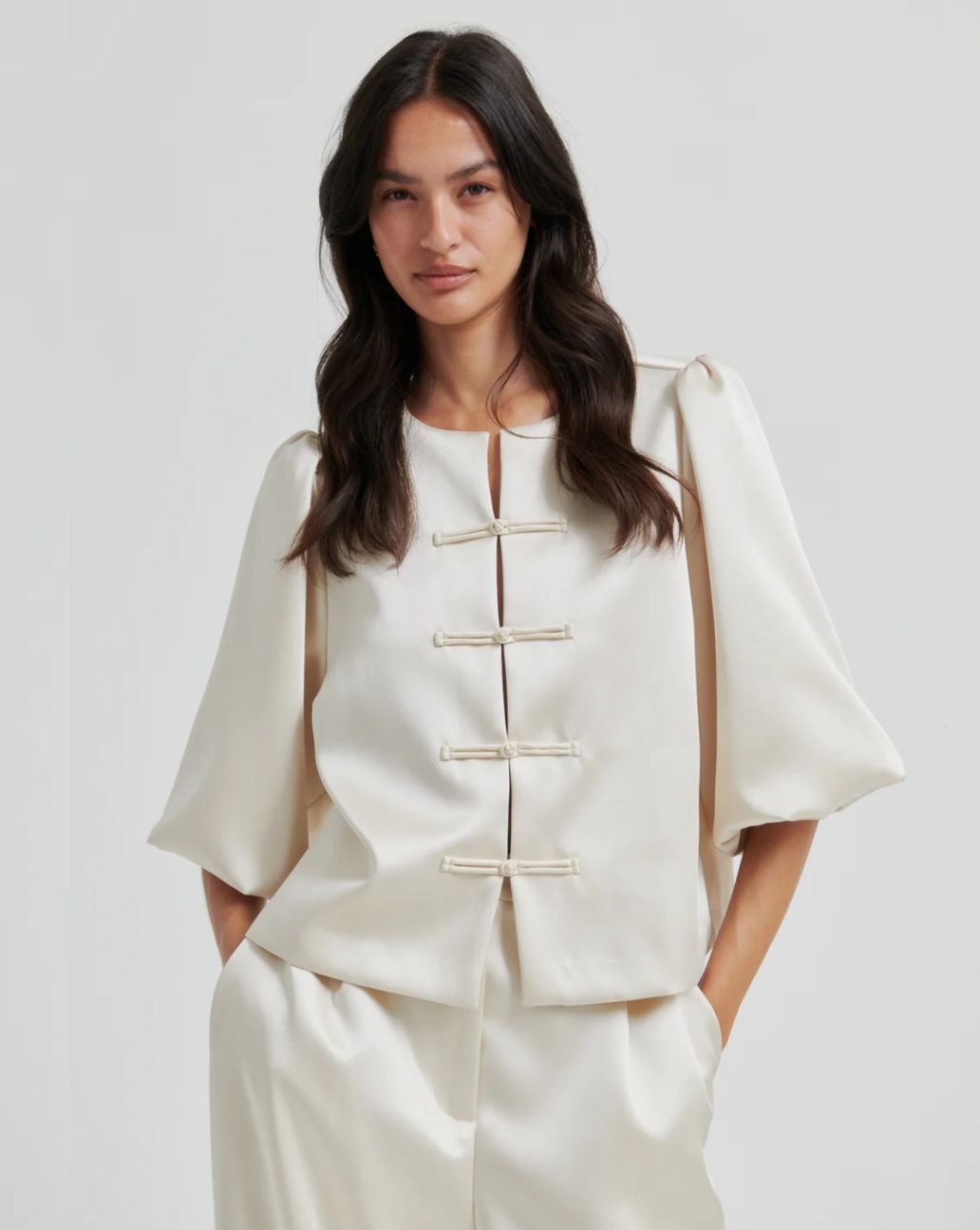 Second Female Perlla New Blouse Soft Beige