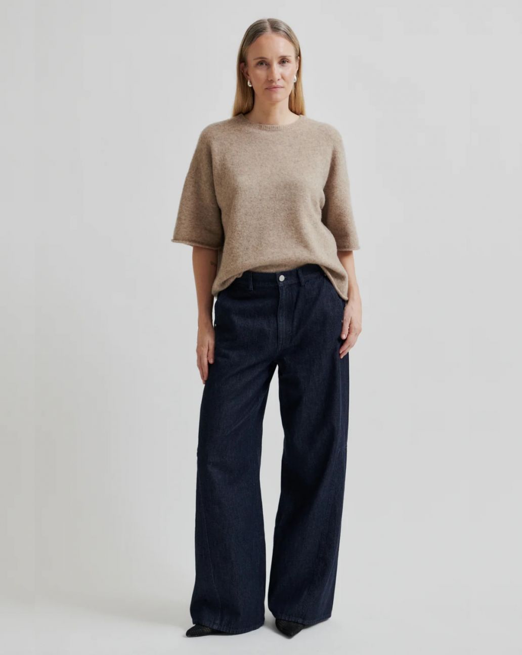 Second Female Selana Knit O-Neck Camel 