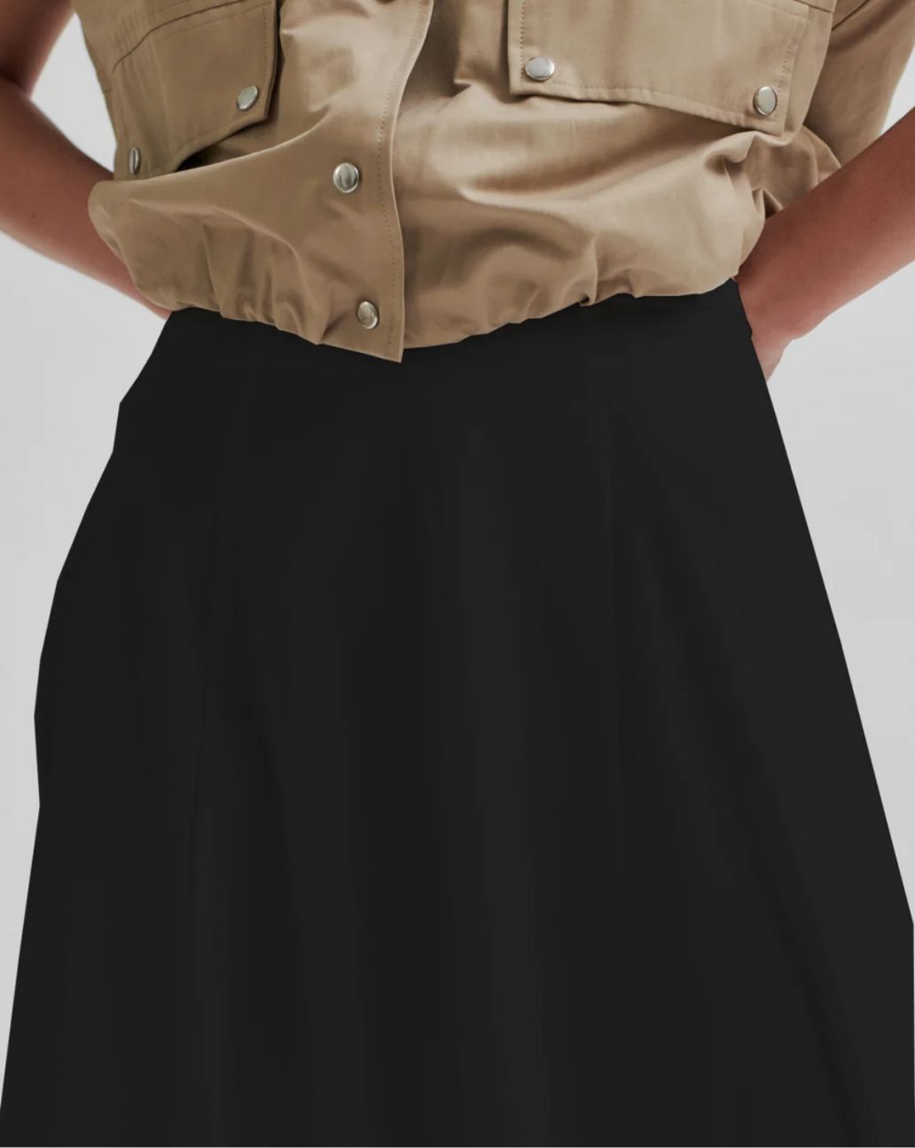 Second Female Viktoria Balloon Skirt zwart