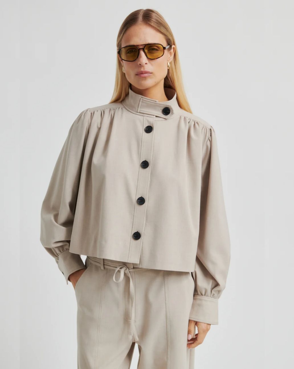 Second Female Zoie Jacket Light Beige Melange