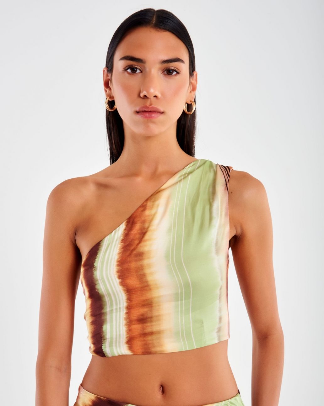 Vicolo  One Shoulder Top Ivory TD2843