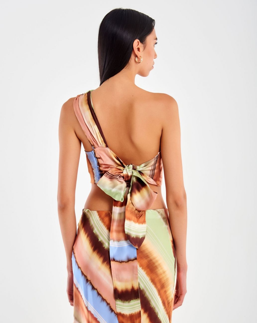 Vicolo  One Shoulder Top Ivory TD2843