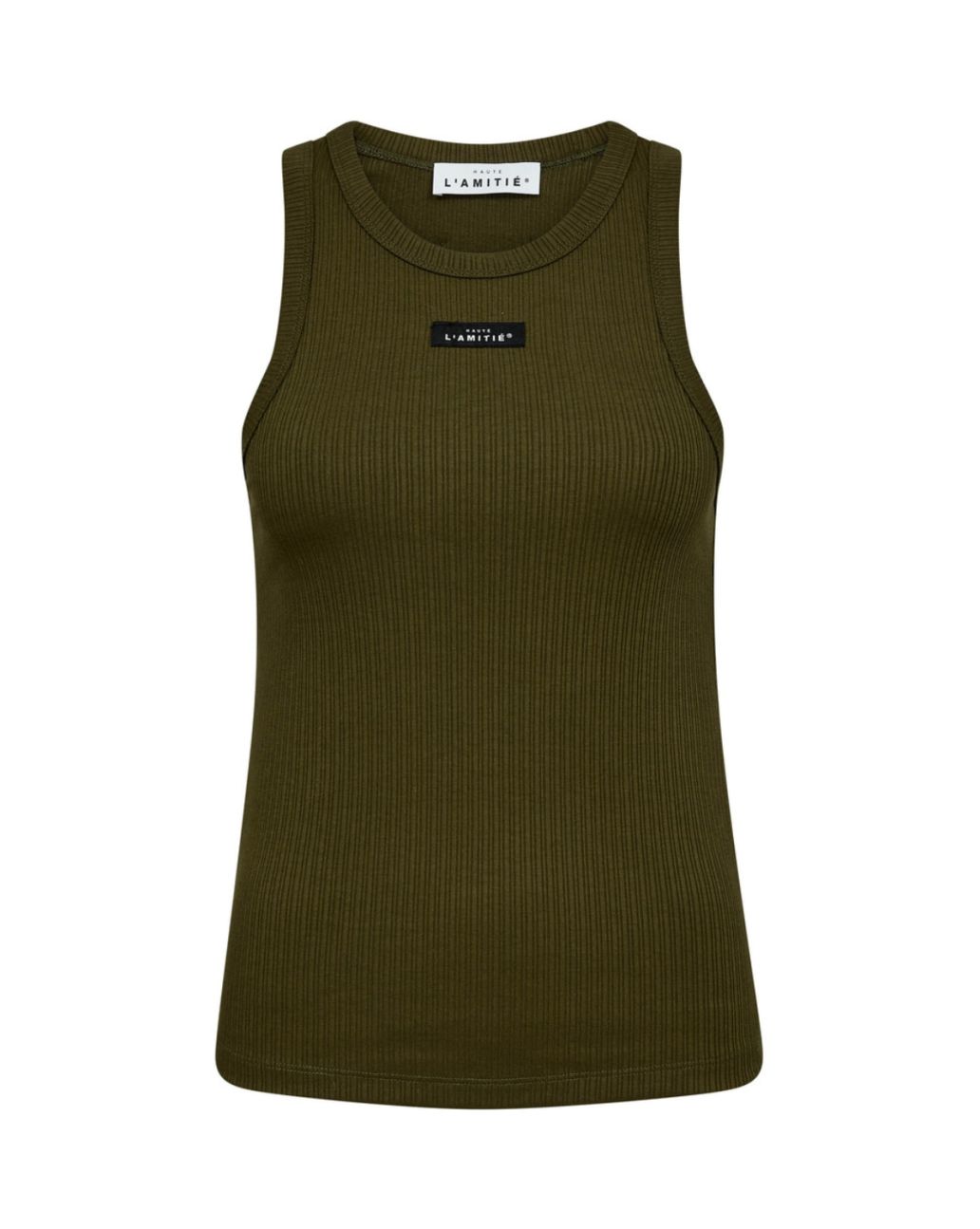 Haute L'amitie Rib Badge Tank Green Army