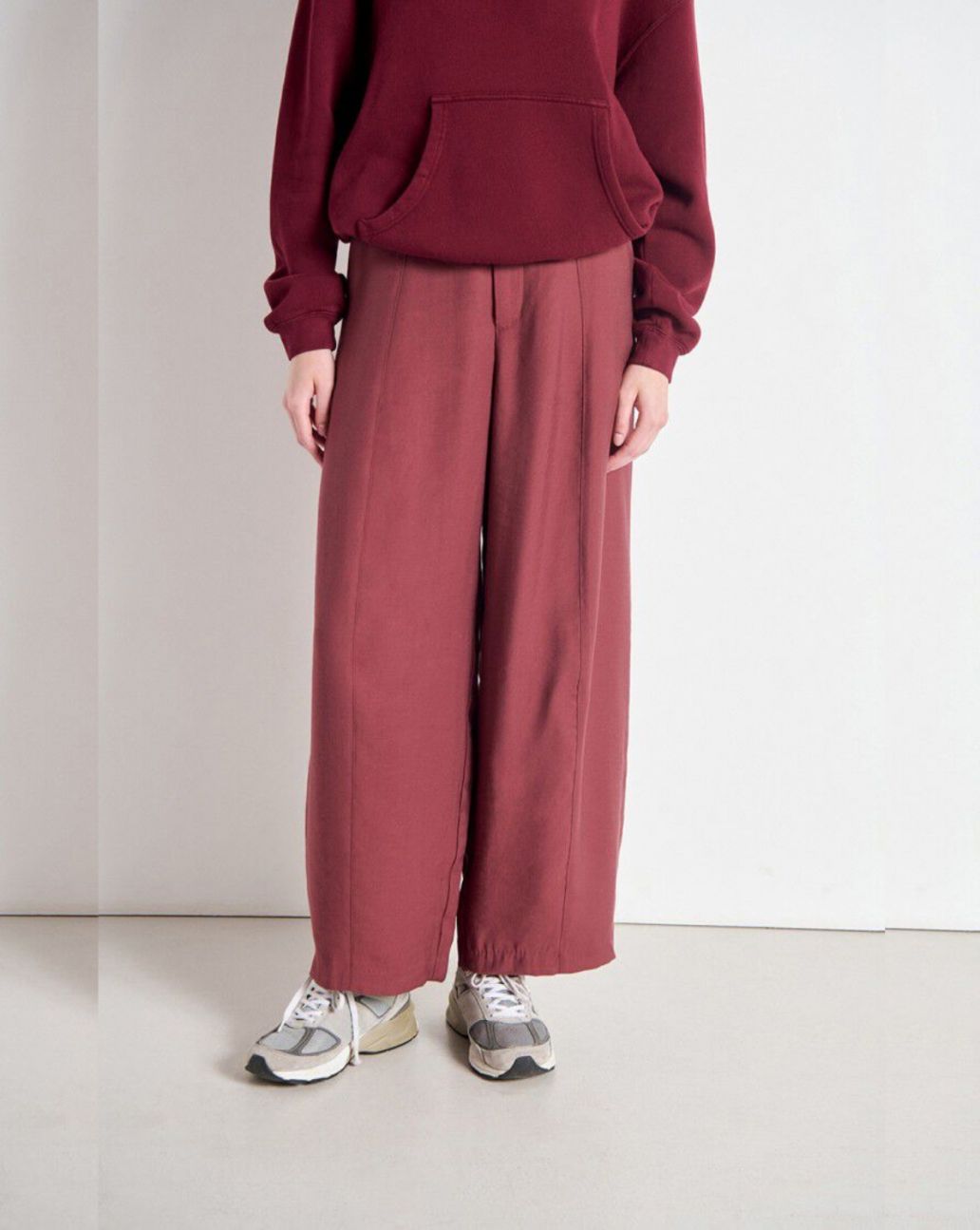 American Vintage Pantalon Lanow Cerisier