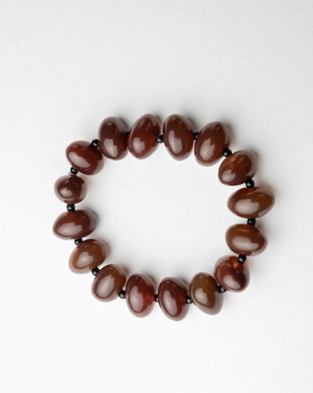 Bow19details Arta Bead Bracelet Brown-O.S