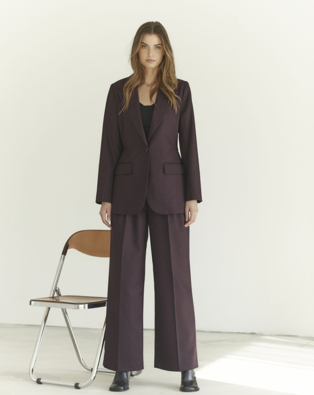 Co'Couture Almira Blazer Plum