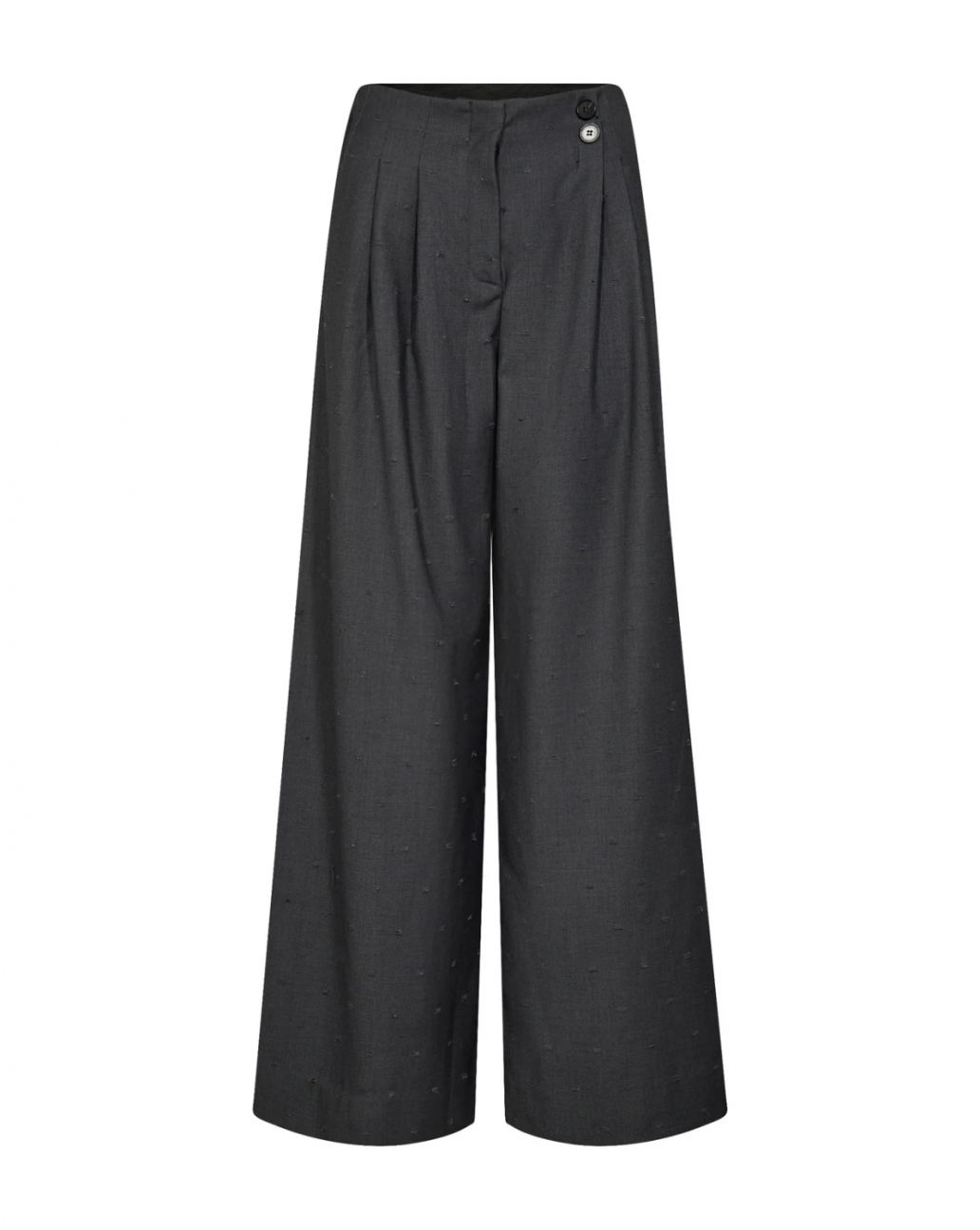 Co'Couture Saga Pleat Trousers Grey