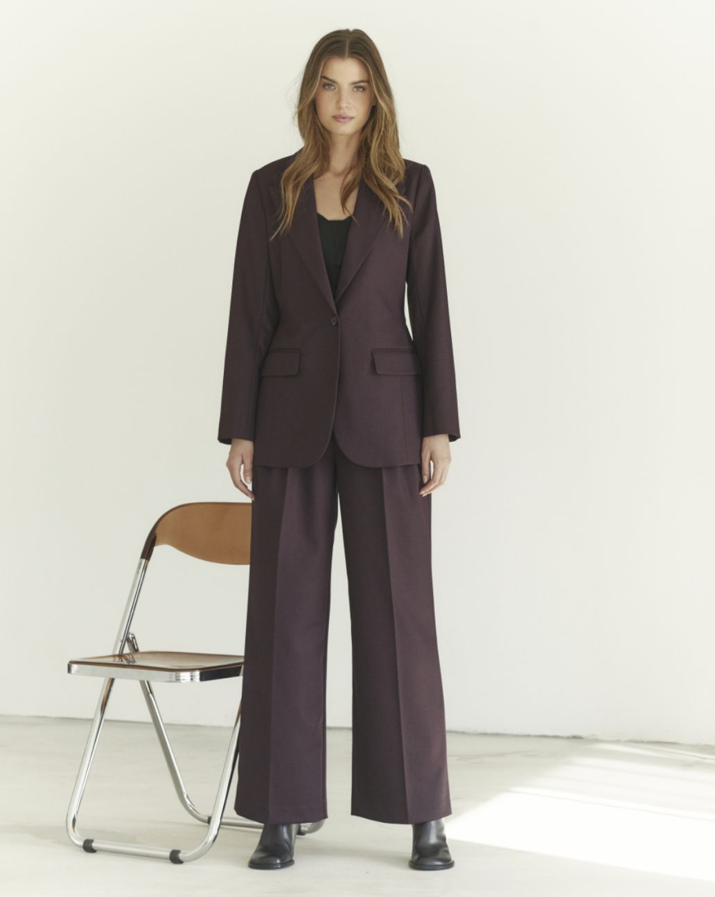 Co'Couture AlmiraCC Pantalon Plum