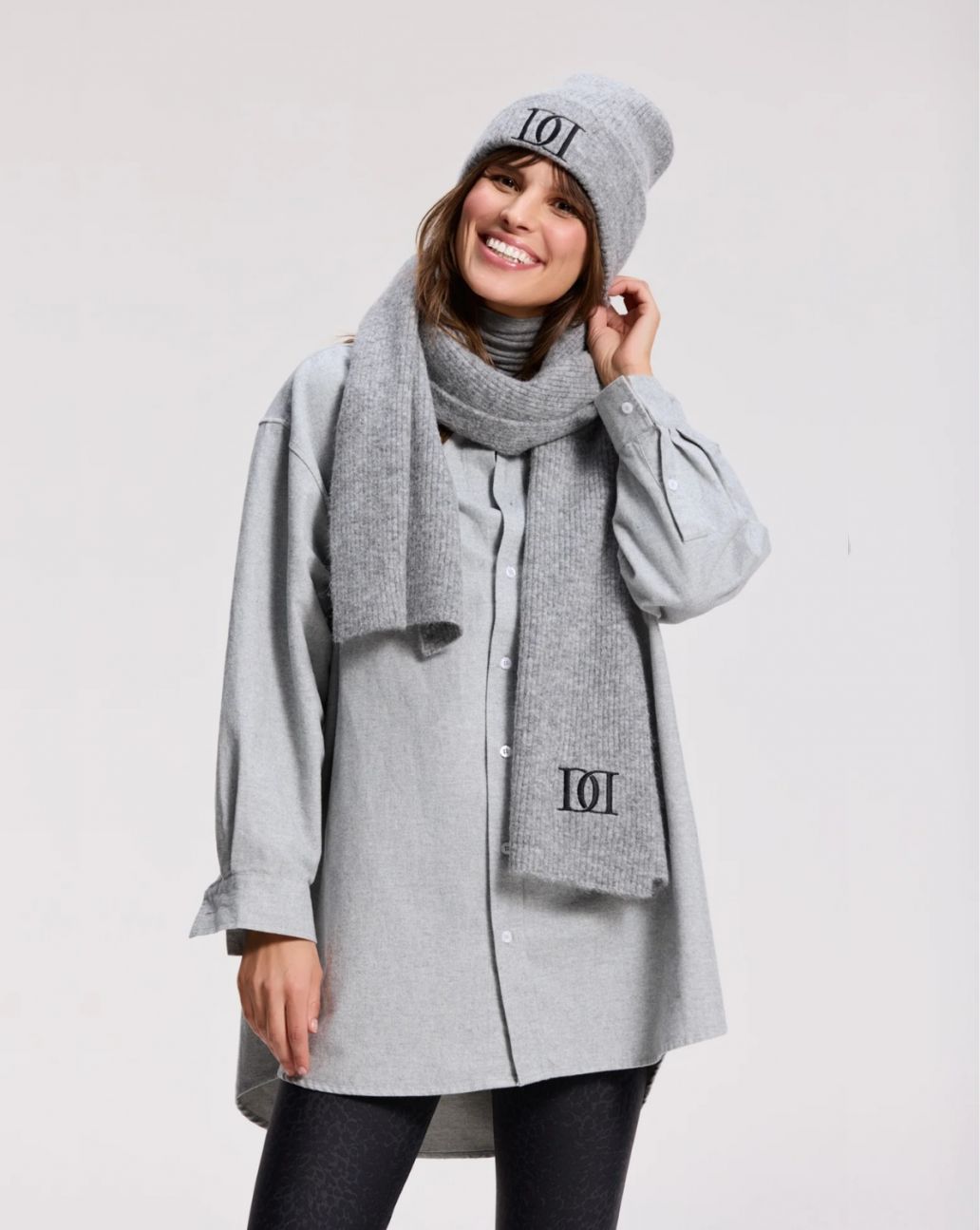 Deblon Scarf Grey Melange-O.S