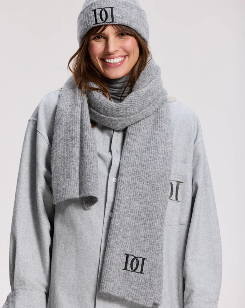 Deblon Scarf Grey Melange-O.S